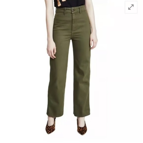 Reformation Pants - Reformation Marine Cotton Tencel Ankle Pants